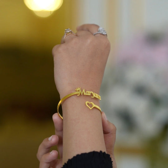 Customize Crown Name Bracelet