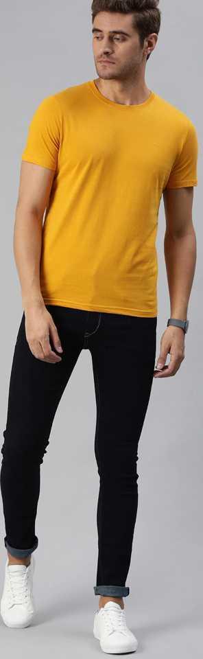 Men's yellow shirt